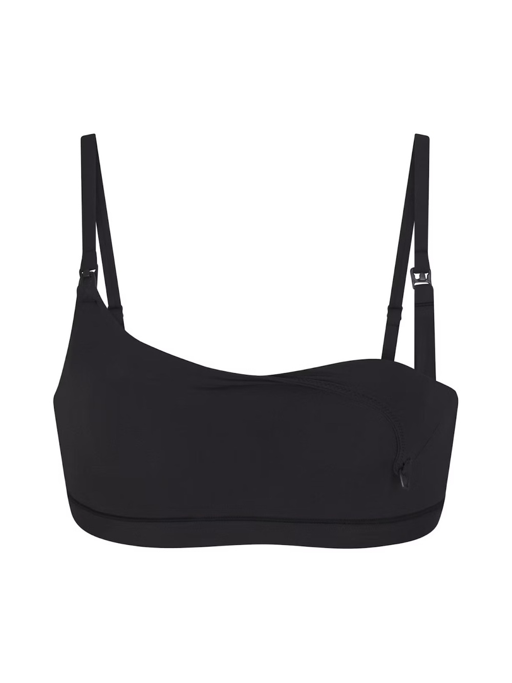 NWOT Skims Fits Everybody Maternity Nursing Scoop Bralette Onyx Black 4X